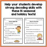 Fall Decodable Texts for 1st Grade | Passages on Fall and Fall Holidays - learning-at-the-primary-pond