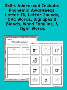 Family Literacy Games {Take-Home Reading Activities for Kindergarten} - learning-at-the-primary-pond