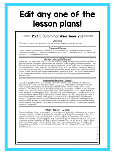 First Grade Grammar Alive - learning-at-the-primary-pond
