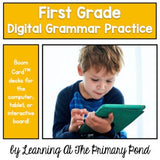 First Grade Grammar Games (BoomCards™) - learning-at-the-primary-pond