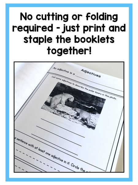 First Grade Grammar Workbook {My Grammar Reference and Practice Book} - learning-at-the-primary-pond