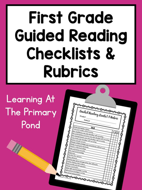 First Readig First Grade Reading – Learning at the Primary Pond