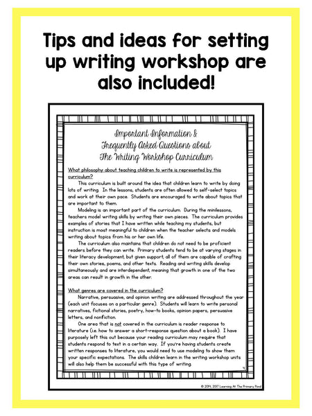 First Grade How-To Writing Lessons {1st Grade Writing Workshop Unit 3} - learning-at-the-primary-pond