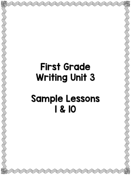 First Grade How-To Writing Lessons {1st Grade Writing Workshop Unit 3} - learning-at-the-primary-pond