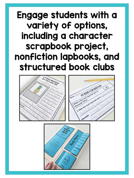First Grade Literacy Centers Bundle {Literacy Centers That Work Series} - learning-at-the-primary-pond