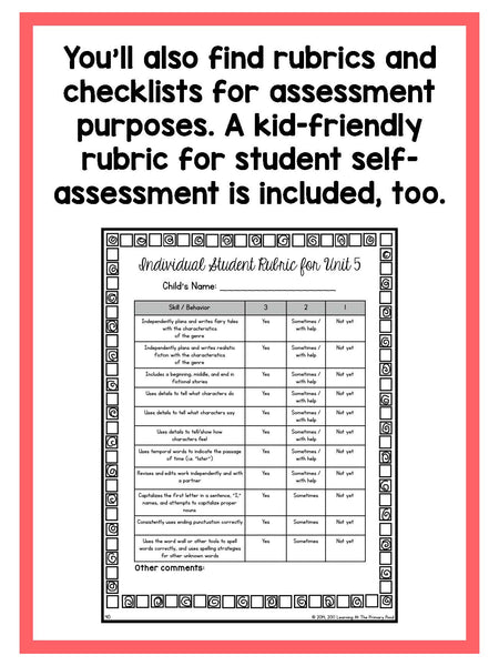 First Grade Narrative Writing Lessons {1st Grade Writing Workshop Unit 5} - learning-at-the-primary-pond