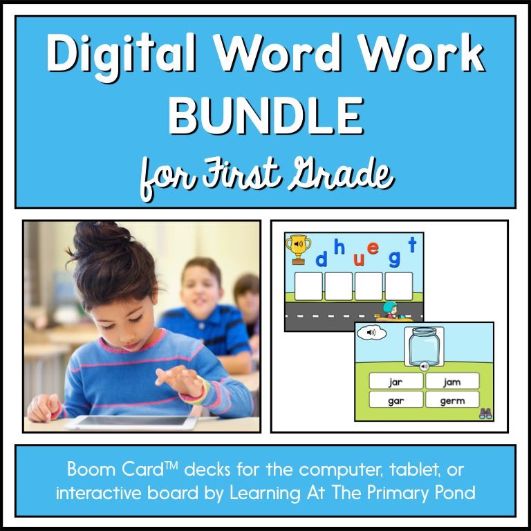 First Grade Phonics - Yearlong Digital Bundle | BOOM Cards™ - learning-at-the-primary-pond