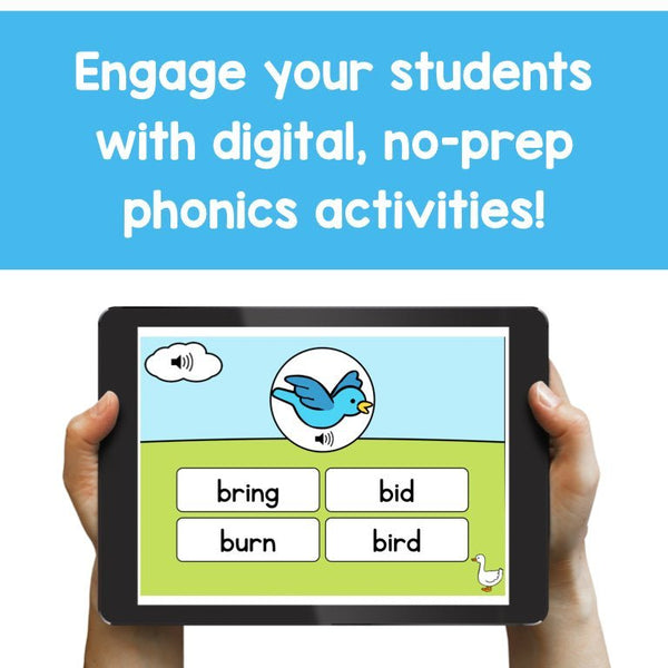First Grade Phonics - Yearlong Digital Bundle | BOOM Cards™ - learning-at-the-primary-pond
