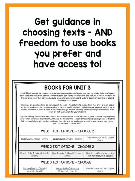 First Grade Reading Workshop BUNDLE of Shared Reading Lessons - learning-at-the-primary-pond
