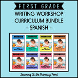 First Grade Spanish Writing Workshop Curriculum Bundle - learning-at-the-primary-pond