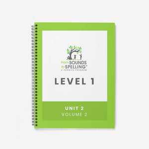 From Sounds to Spelling®️ Spiral Bound Teacher Masters (Hard Copy): Level 1, Unit 2, Volume 2 - learning-at-the-primary-pond