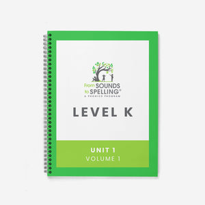 From Sounds to Spelling®️ Spiral Bound Teacher Masters (Hard Copy): Level K, Unit 1, Volume 1 - learning-at-the-primary-pond