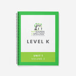 From Sounds to Spelling®️ Spiral Bound Teacher Masters (Hard Copy): Level K, Unit 1, Volume 3 - learning-at-the-primary-pond