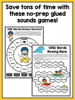 Glued Sounds Games: First Grade No-Prep Phonics - learning-at-the-primary-pond