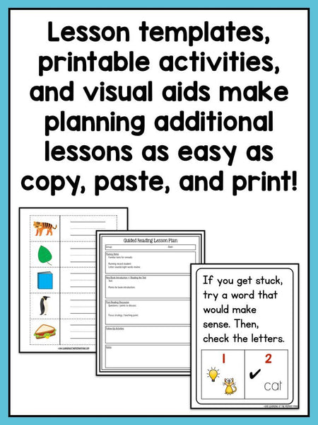Guided Reading Activities and Lesson Plans for Level A - learning-at-the-primary-pond
