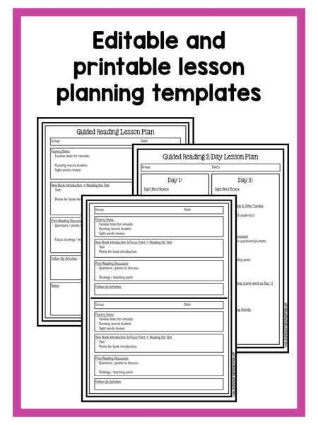 Guided Reading Activities and Lesson Plans for Level B - learning-at-the-primary-pond