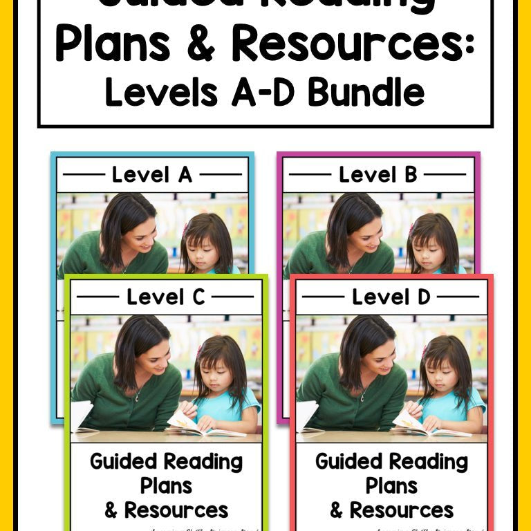 Guided Reading Activities and Lesson Plans - Levels A Through D BUNDLE - learning-at-the-primary-pond