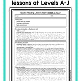 Guided Reading Activities and Lesson Plans - Levels A Through J BUNDLE - learning-at-the-primary-pond