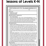 Guided Reading Activities and Lesson Plans - Levels K Through N BUNDLE - learning-at-the-primary-pond