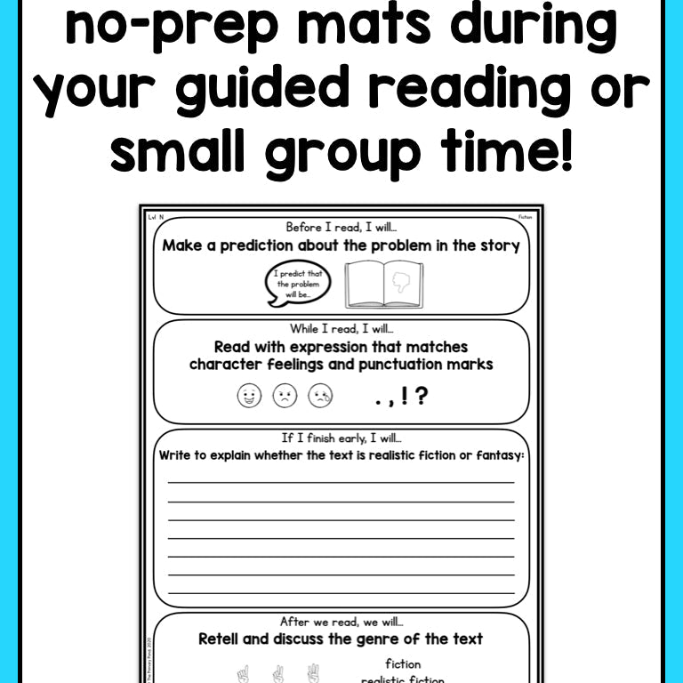 Interactive Guided Reading Mats for 1st Grade and 2nd Grade - learning-at-the-primary-pond