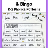 K-2 Phonics Patterns Matching Games & Bingo - learning-at-the-primary-pond