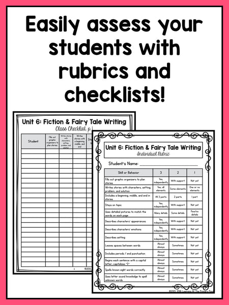 Kindergarten Fiction Writing Lessons {Kinder Writing Workshop Unit 6} - learning-at-the-primary-pond