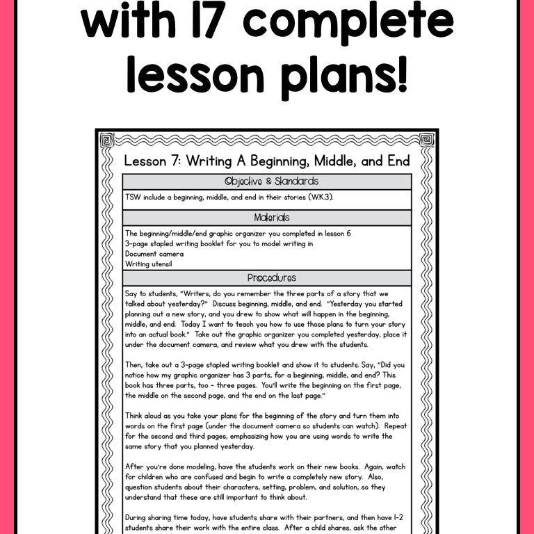 Kindergarten Fiction Writing Lessons {Kinder Writing Workshop Unit 6} - learning-at-the-primary-pond