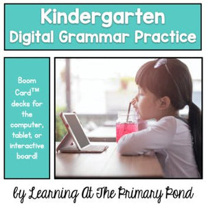 Kindergarten Grammar Games (BoomCards™) - learning-at-the-primary-pond