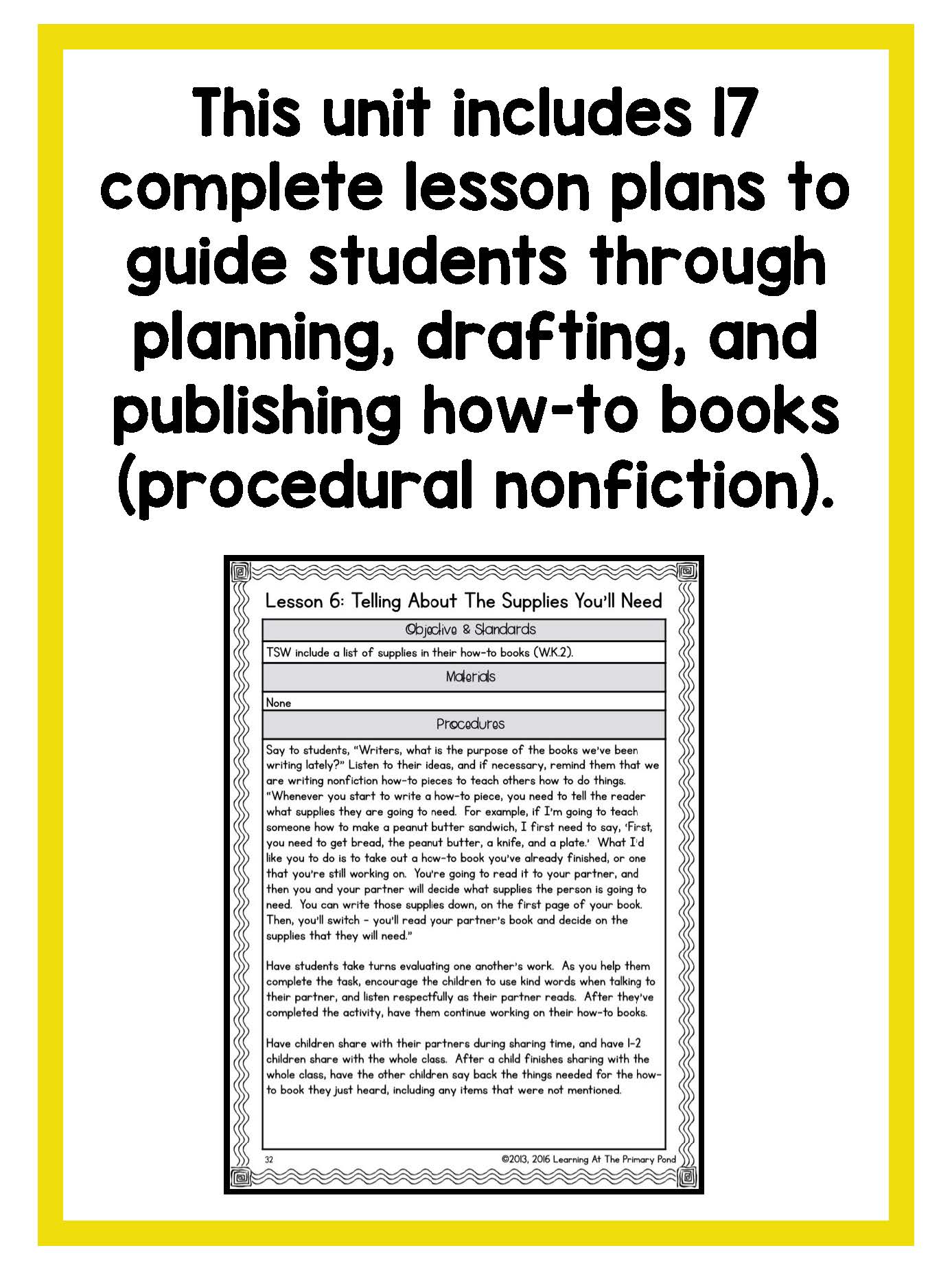 Kindergarten How-To Writing Lessons {Kinder Writing Workshop Unit 4} - learning-at-the-primary-pond