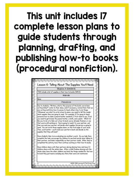 Kindergarten How-To Writing Lessons {Kinder Writing Workshop Unit 4} - learning-at-the-primary-pond