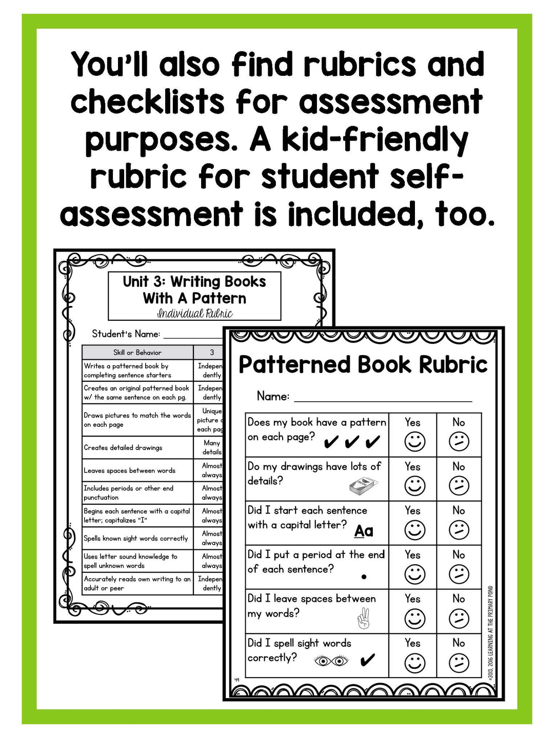 Kindergarten Patterned Book Writing Lessons {Kinder Writing Workshop U ...