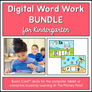 Kindergarten Phonics - Yearlong Digital Bundle | BOOM Cards™ - learning-at-the-primary-pond