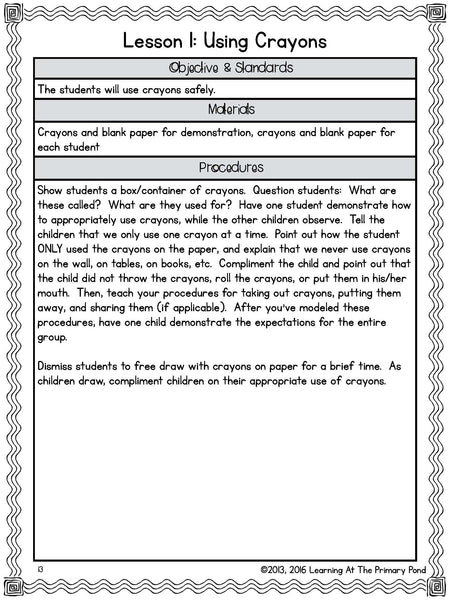 Kindergarten Writing Workshop Introduction Unit {Kinder Writing Workshop Unit 1} - learning-at-the-primary-pond