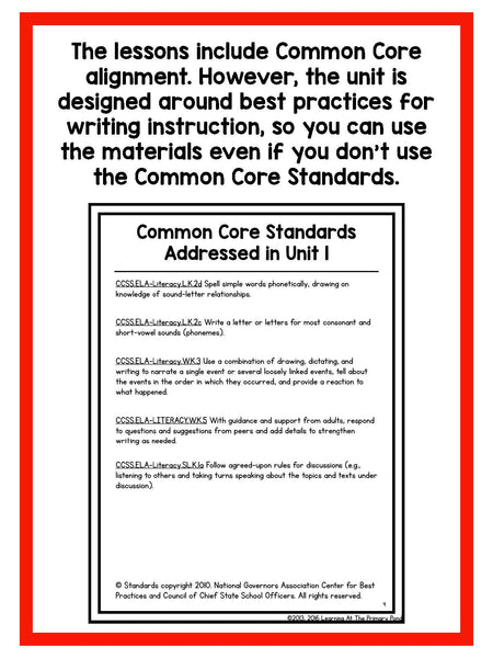 Kindergarten Writing Workshop Introduction Unit {Kinder Writing Workshop Unit 1} - learning-at-the-primary-pond