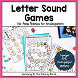 Letter Sounds Games: Kindergarten No-Prep Phonics - learning-at-the-primary-pond