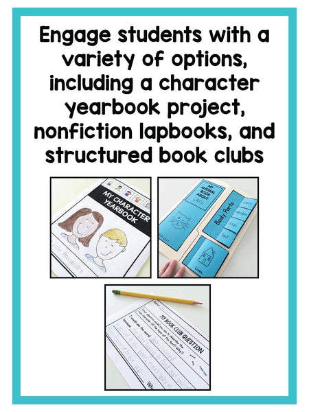 Literacy Centers Bundle for Second Grade {Literacy Centers That Work Series} - learning-at-the-primary-pond