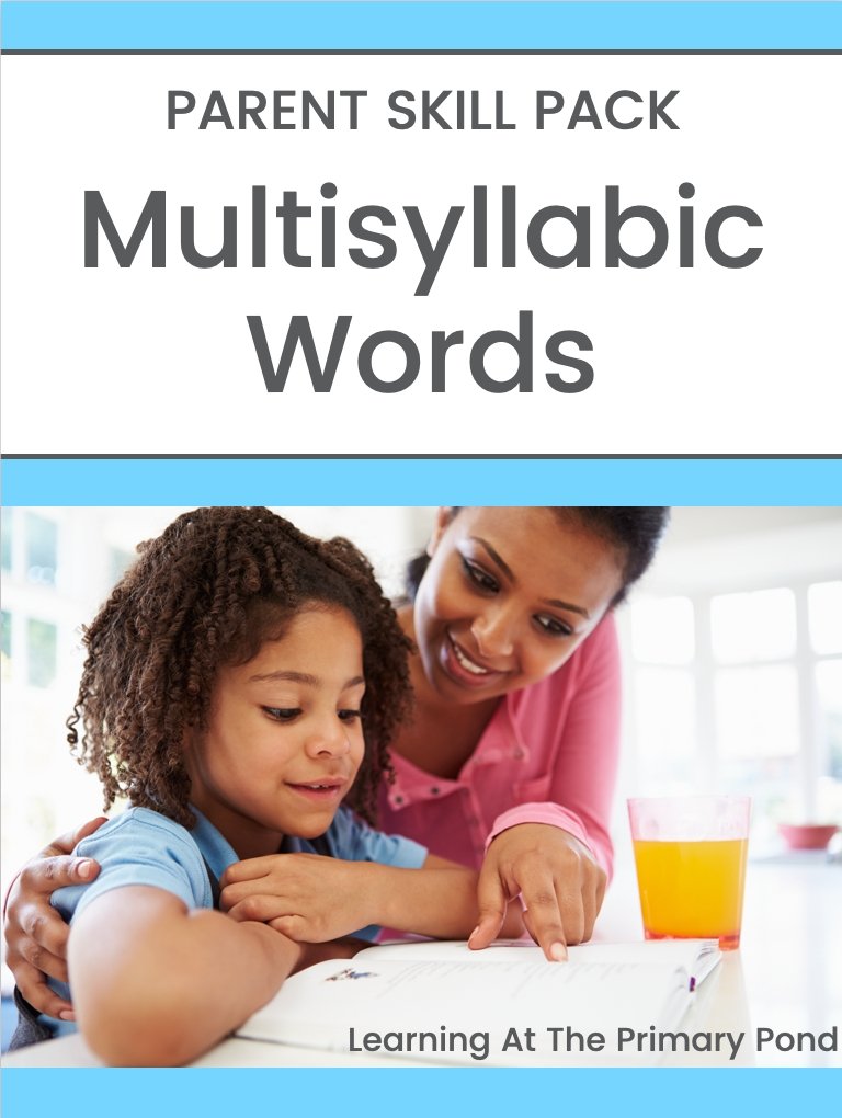 Multisyllabic Words Parent Pack ~ Targeted Skill Pack for K-3 - learning-at-the-primary-pond
