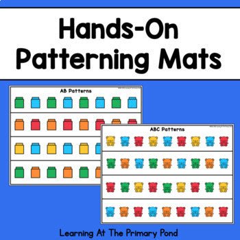 Pattern Block Mats and Linking Cube Mats for Practicing Making Pattern ...