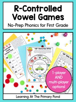 R-Controlled Vowels Games: First Grade No-Prep Phonics - learning-at-the-primary-pond
