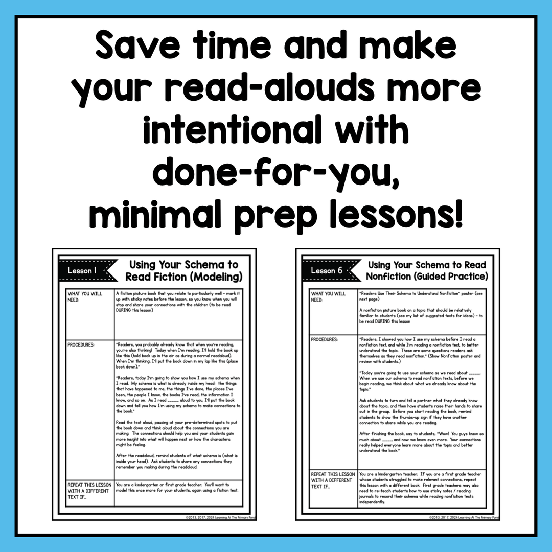 Reading Comprehension Lesson Plans for K-1 {Unit 2: Background Knowled ...