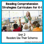 Reading Comprehension Lesson Plans for K-1 {Unit 2: Background Knowledge / Schema} - learning-at-the-primary-pond