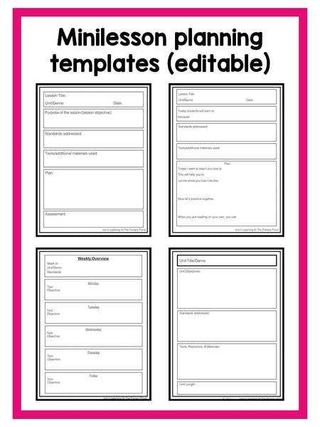 Reading Workshop Toolkit for Second and Third Grade - learning-at-the-primary-pond
