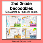 Seasonal Decodable Texts for 2nd Grade | All Seasons and Holidays Bundle - learning-at-the-primary-pond