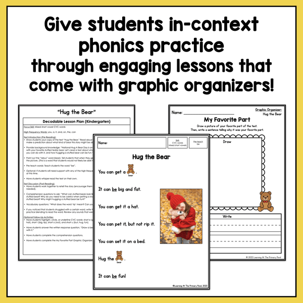 Seasonal Decodable Texts for Kindergarten | All Seasons and Holidays Bundle - learning-at-the-primary-pond