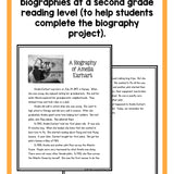 Second Grade Biography Writing & Lab Reports {2nd Grade Writing Workshop Unit 6} - learning-at-the-primary-pond