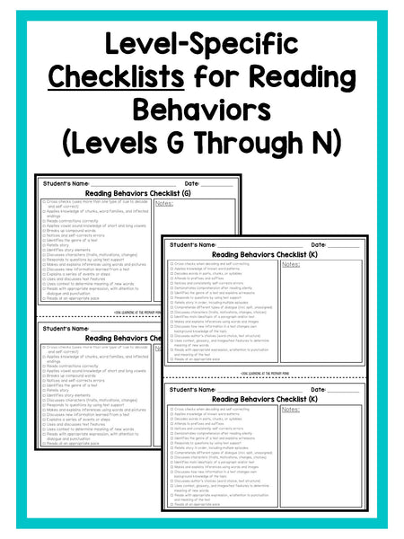 Second Grade Guided Reading Checklists and Rubrics - learning-at-the-primary-pond