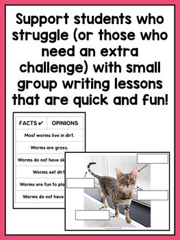 Small Group Informational Writing Lessons for Kindergarten - learning-at-the-primary-pond