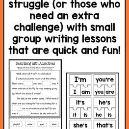 Small Group Narrative Writing Lessons for Second Grade - learning-at-the-primary-pond