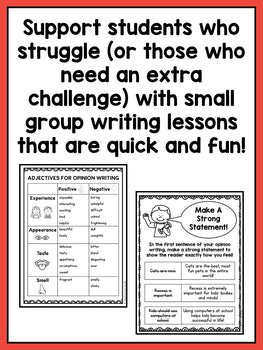 Small Group Opinion Writing Lessons for Second Grade - learning-at-the-primary-pond