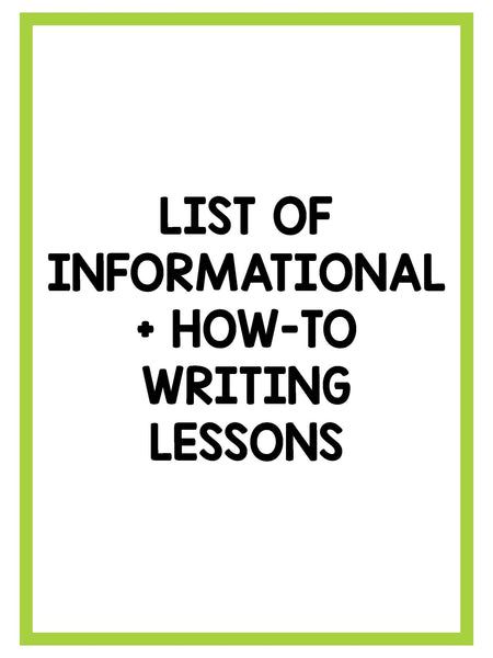 Small Group Writing Lessons for First Grade - BUNDLE - learning-at-the-primary-pond